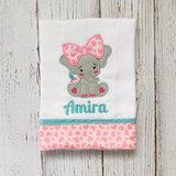 Elephant Burp Cloth