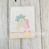 Big Bow Alpha Burp Cloth