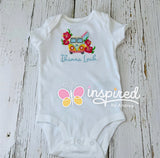 Surfer Girl Themed Hooded Towel and Two Burp Cloths.