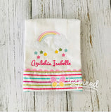 Rainbow Burp Cloth