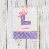 Big Bow Alpha Burp Cloth