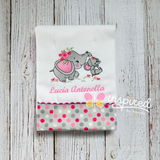 Elephant Burp Cloth