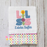 Set of 3 Family Love Themed Burp Cloths