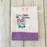 Set of 3 Llama Themed Burp Cloths