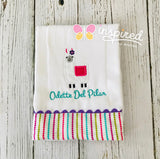 Set of 3 Llama Themed Burp Cloths