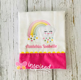 Rainbow Burp Cloth